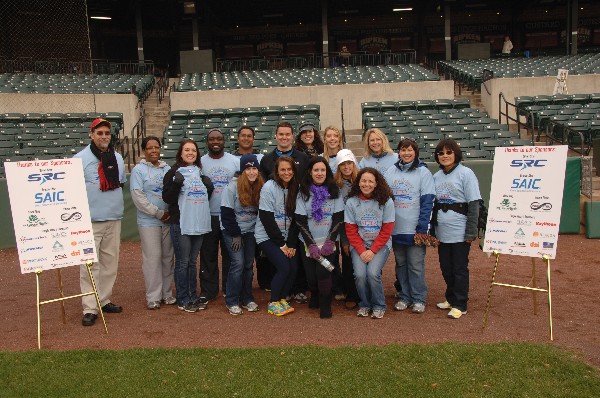 In November, volunteers gather to help make the chapter’s fundraising event a success.